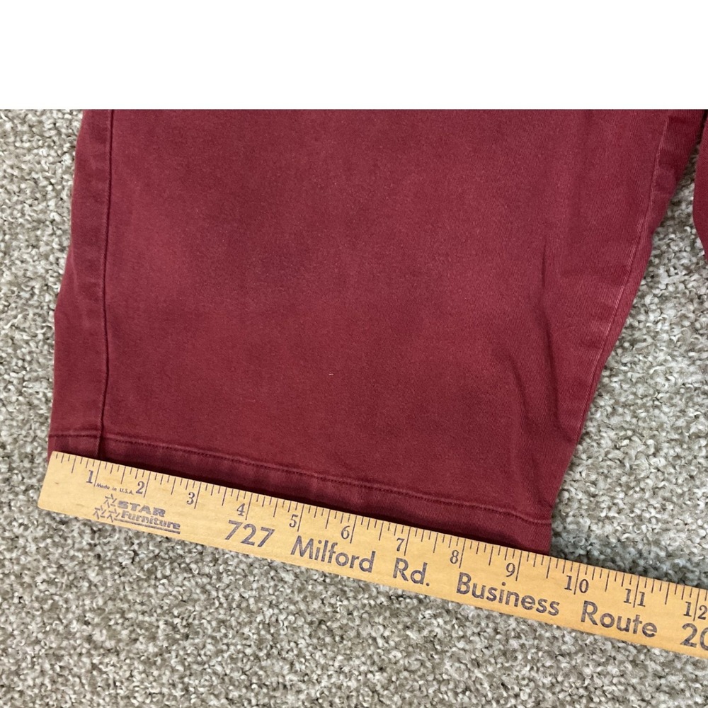 J.Crew Mercantile Flex Chino Shorts Mens 33 Burgundy Good Stretch Cotton - Picture 7 of 7